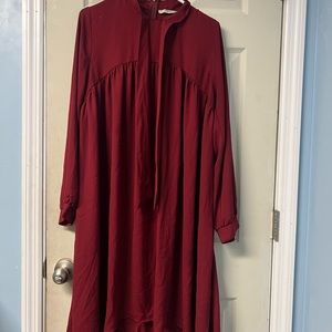 Red Modest dress